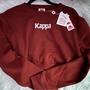 kappa authentic ambilobe sweater red dk dahlia